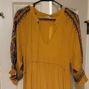 Mustard color dress